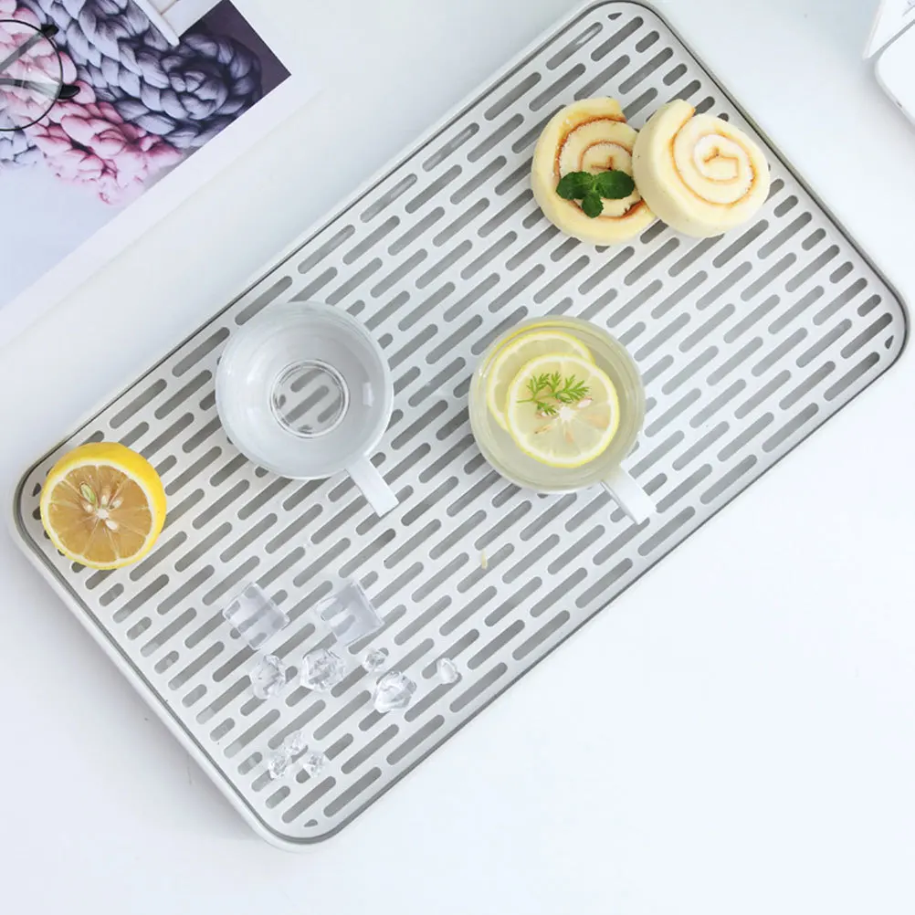 

1pc Double Layer Drain Tray Small Size Pp Cup Washing Kitchen Storage Tray For Fruit Vegetable Drainage Air Drying Tool