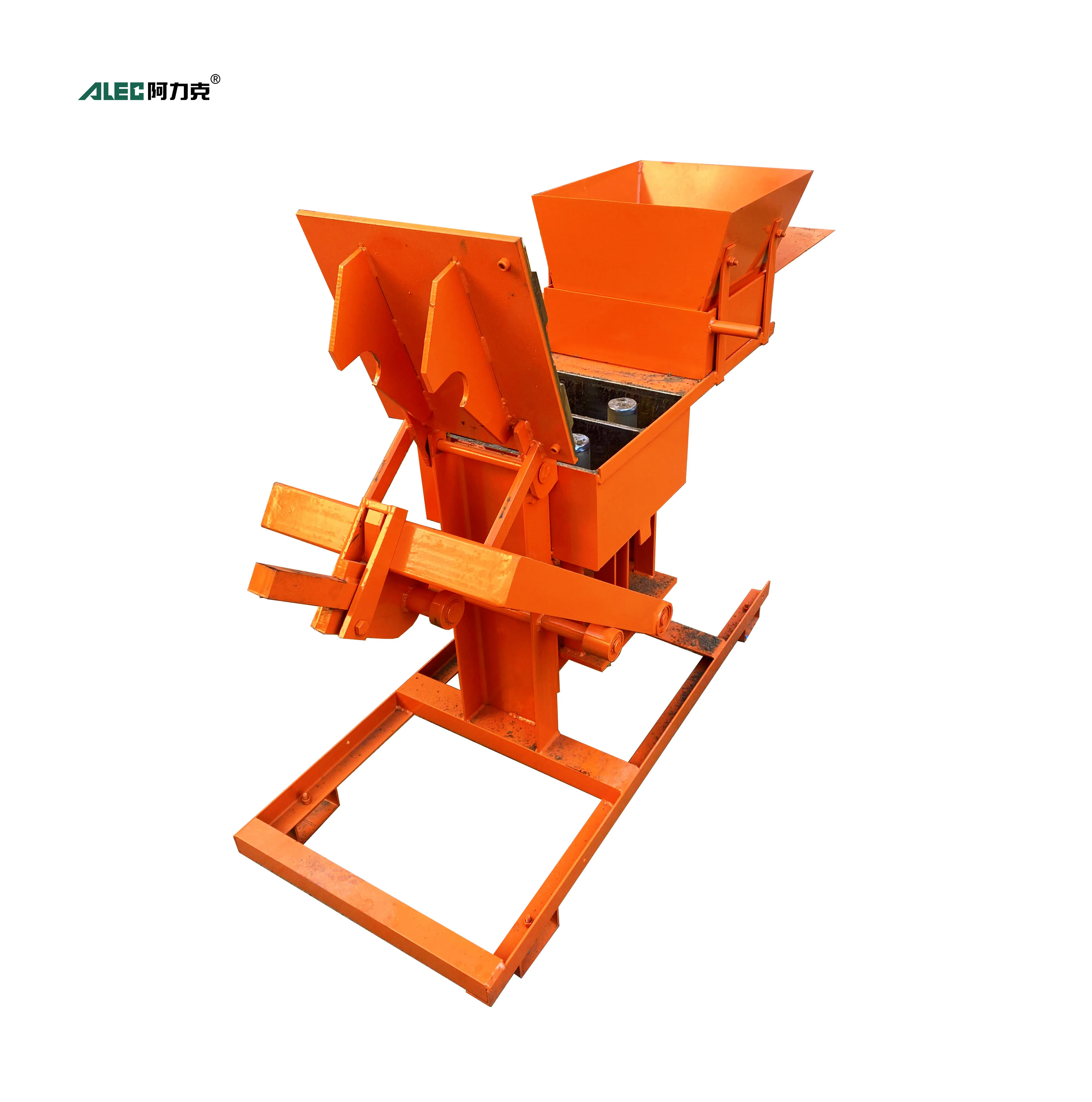 Clay Soil Interlocking Hand Manual Brick Making Machine