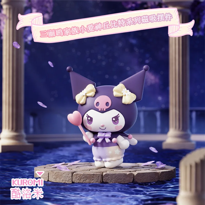 Sanrio Cupid Series Cartoon Magnetic Ornament Kawaii Hello Kitty Melody Pochacco Desk Decoration Children's Holiday Gift