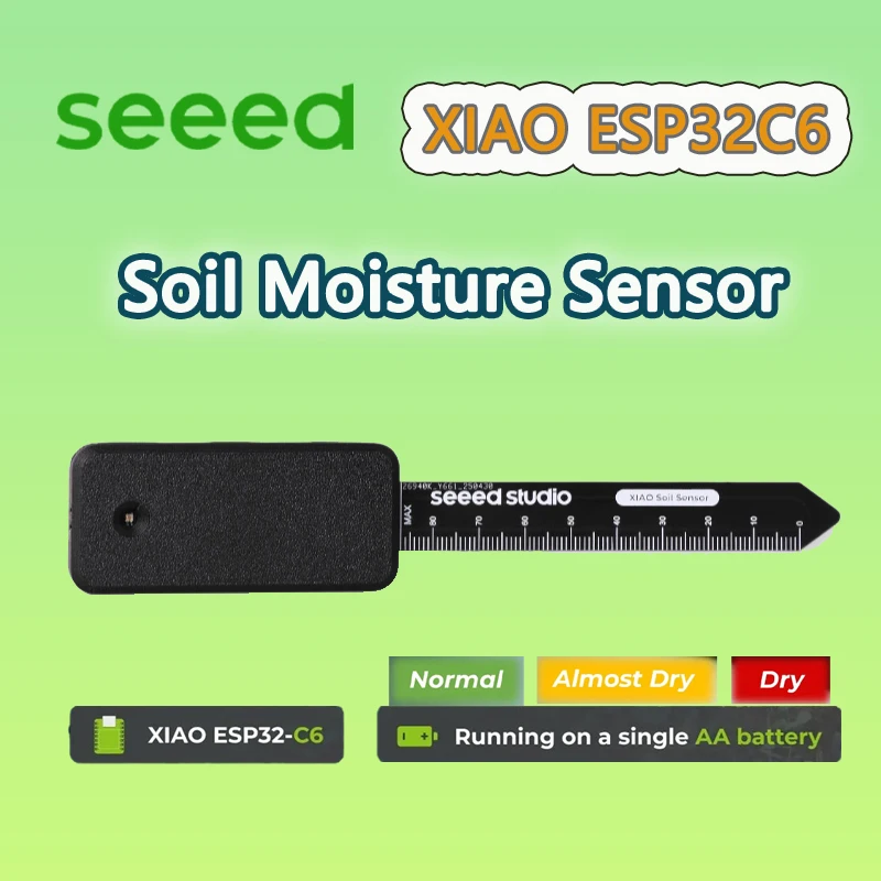 

Seeed Soil Moisture Sensor XIAO ESP32 C6, Native ESPHome & Home Assistant Integration, Dynamic Monitoring For Plant Lover