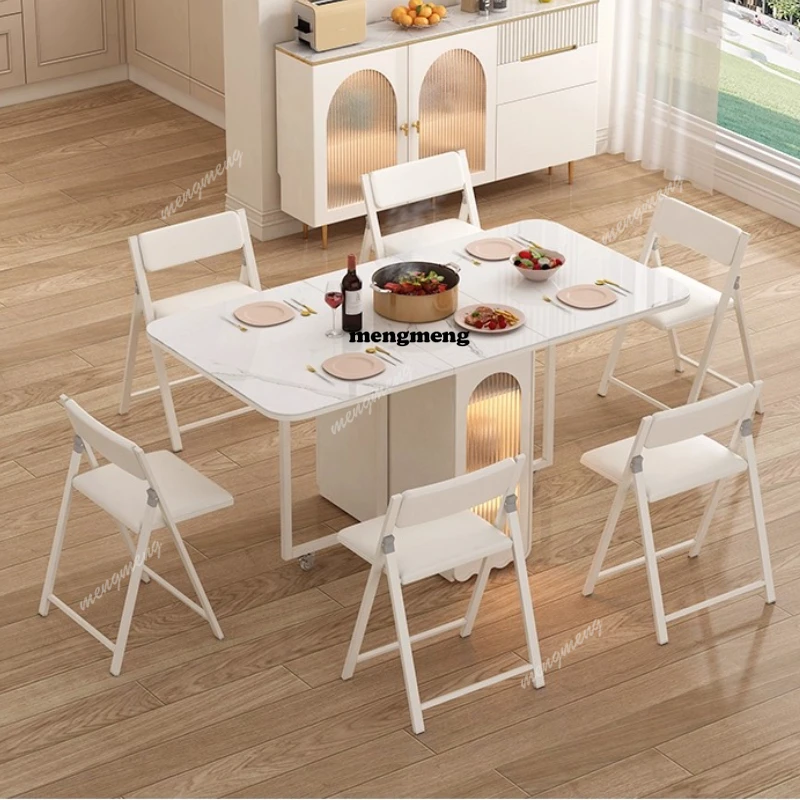 Mini Extenable Dining Table Luxury Folding Design Space Savers Dining Table Games Study Muebles Para El Hogar Furnitures