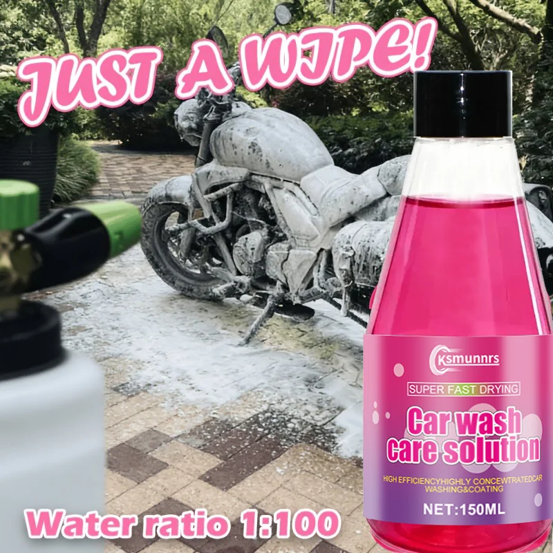 High-Concentration Pink Foam Car Wash Wax: Neutral PH Formula Is Car-safe, Suitable for  Paint Protection on All Vehicle Models