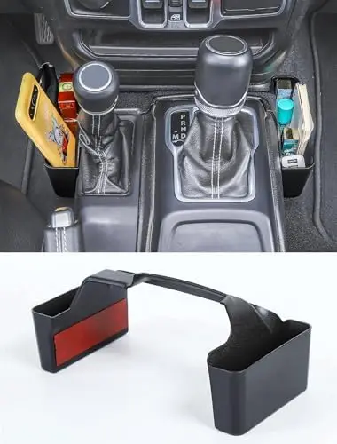 

Savadicar GT-2 Shifter Storage Box for 2018-2025 Wrangler JL/JLU & Gladiator JT – Black Organizer