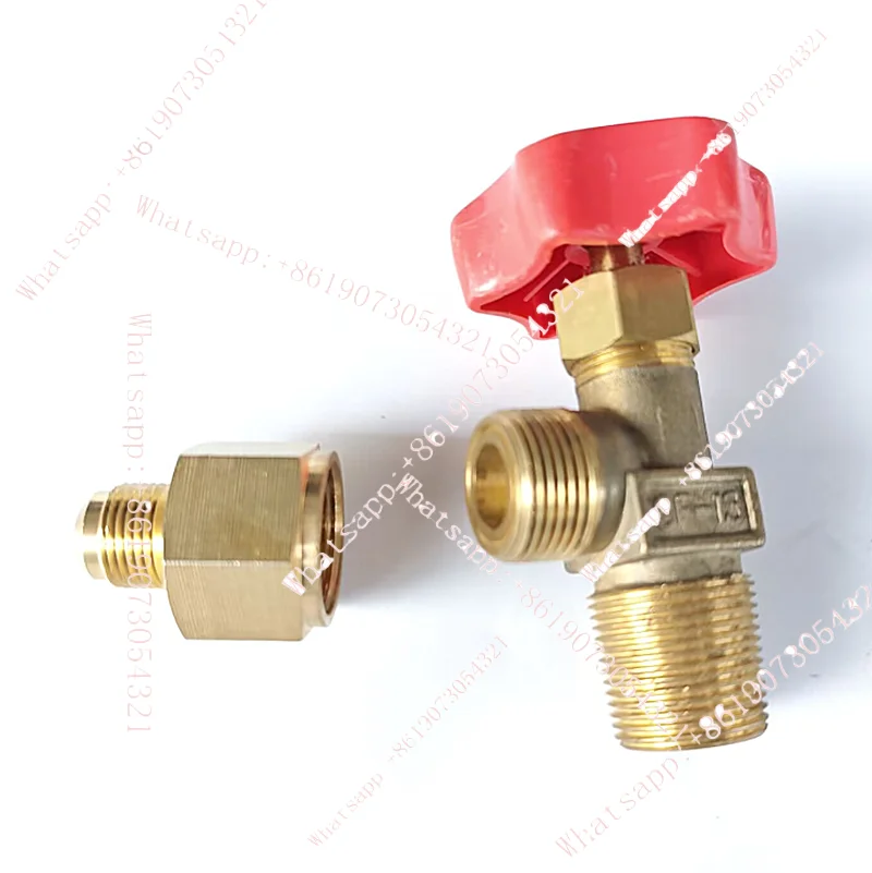 

conditioner pressure adapter oxygen nitrogen cylinder G5/8 to inch refrigerant tube large steel cylinder copper connector R32