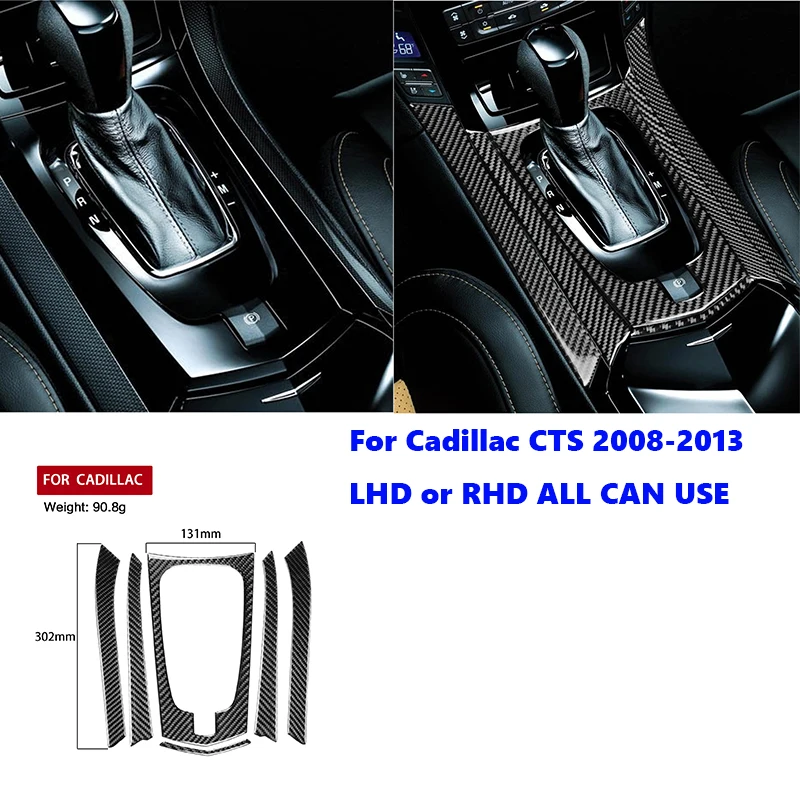 Window Lift Panel Decoration Cover Trim for Cadillac CTS 2008 2009 2010 2011 2012 2013 Car Interior Accessories Carbon Fiber