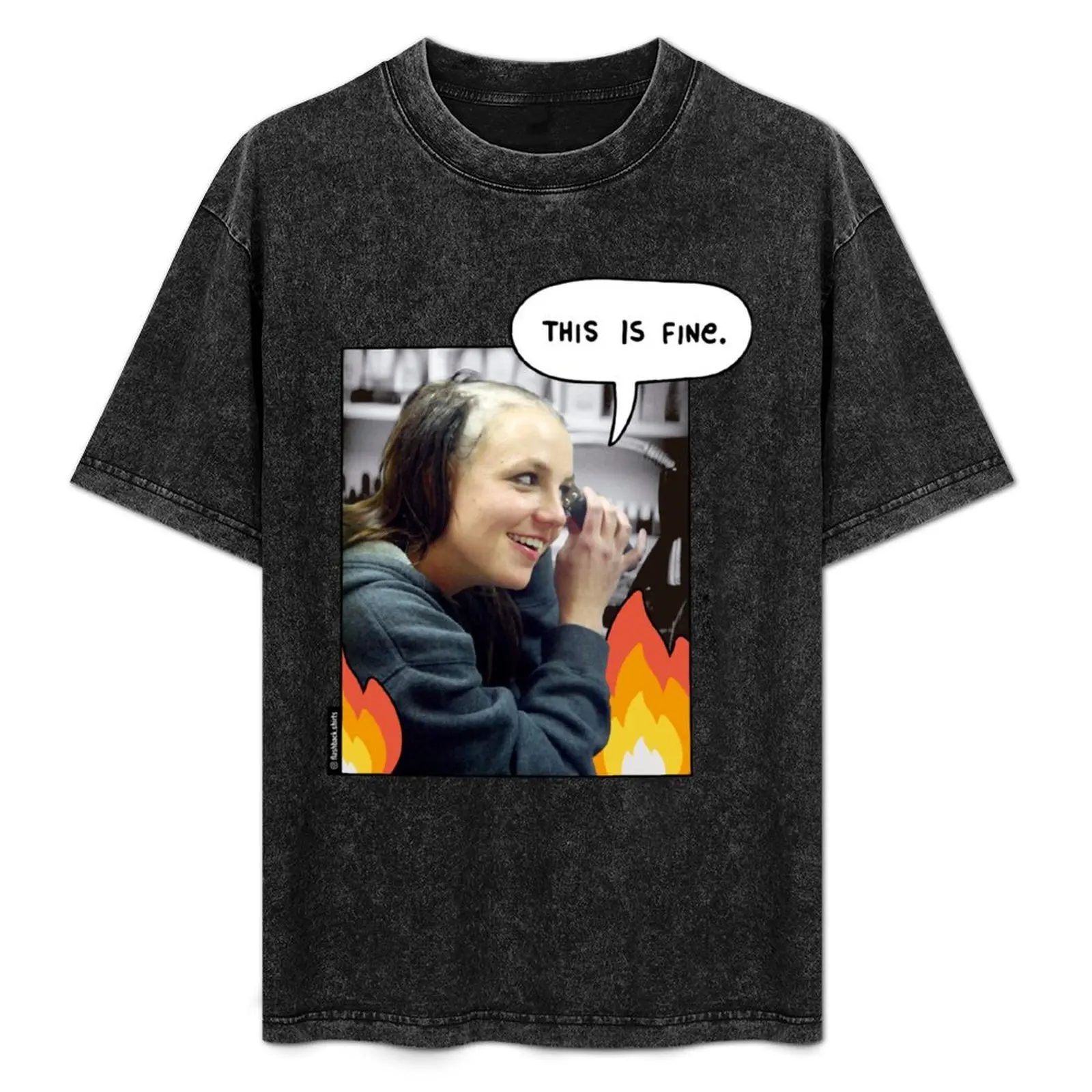 

Britney This is Fine Long T-Shirt Plus Size Summer Short Sleeve T-Shirt