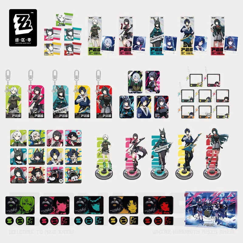 

Предпродажа Sunsyea Zenless Zone Zero Официальный товар miHoYo Оригинальный брелок на акриловой подставке серии YYYK Значок Miyabi Astra Yao Ellen