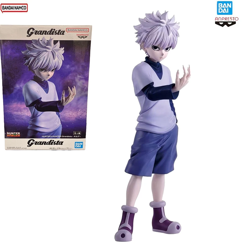 

Original in stock Bandai full-time hunter Grandista Killua beat the enemy movable anime doll model hand-made toy gift