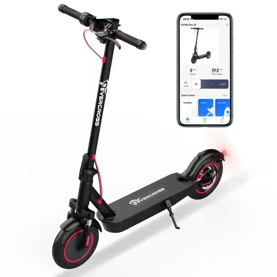 EU Warehouse EVERCROSS EV10K Pro ABE Electric Scooter for Adult 35KM Range High Speed 25km/h Folding E scooter