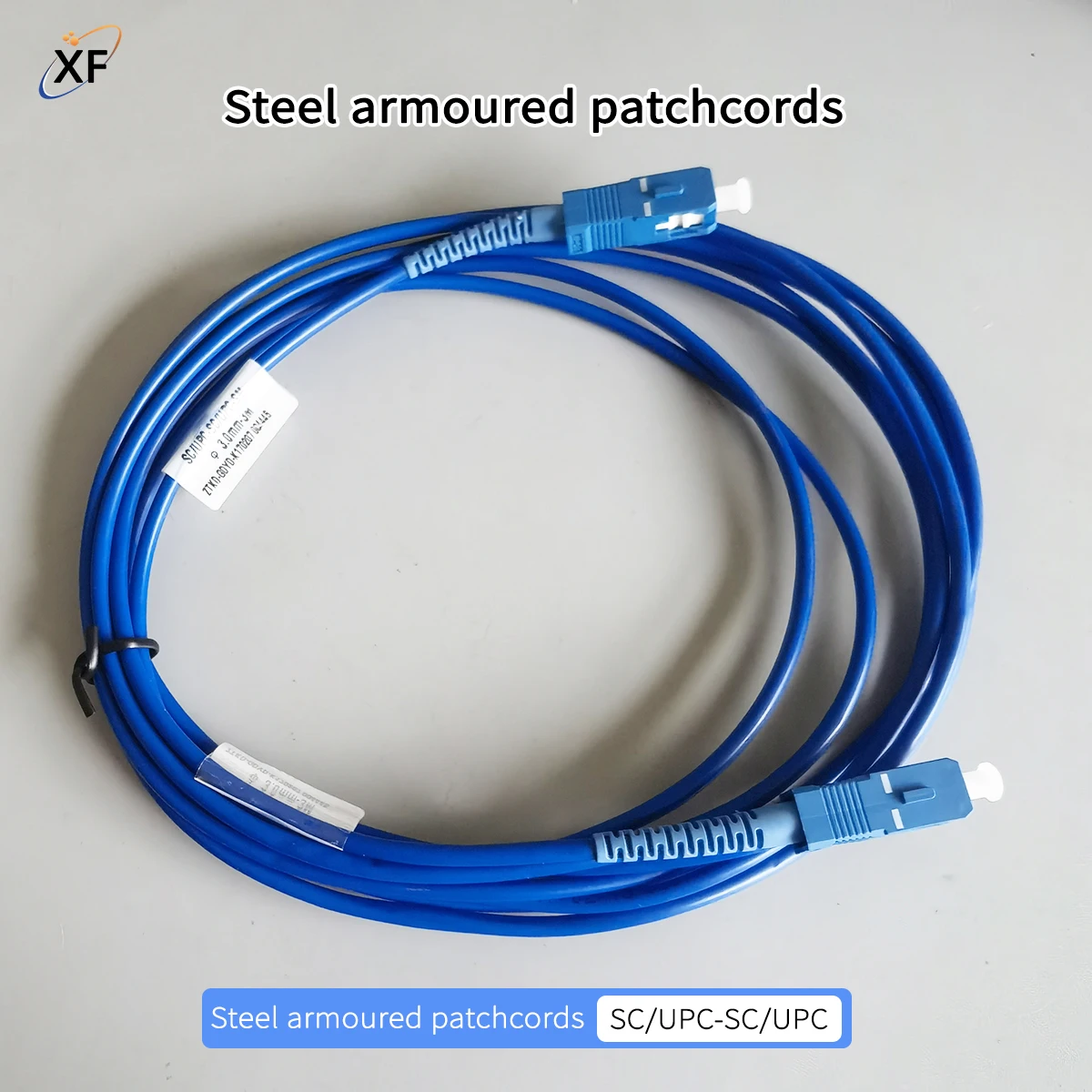 Armored Fiber Optic Cable SC/UPC-SC/UPC Simplex Mode FTTH Steel Armored Fiber Cable 2M/3M Rat-Proof Fibre Opitcs