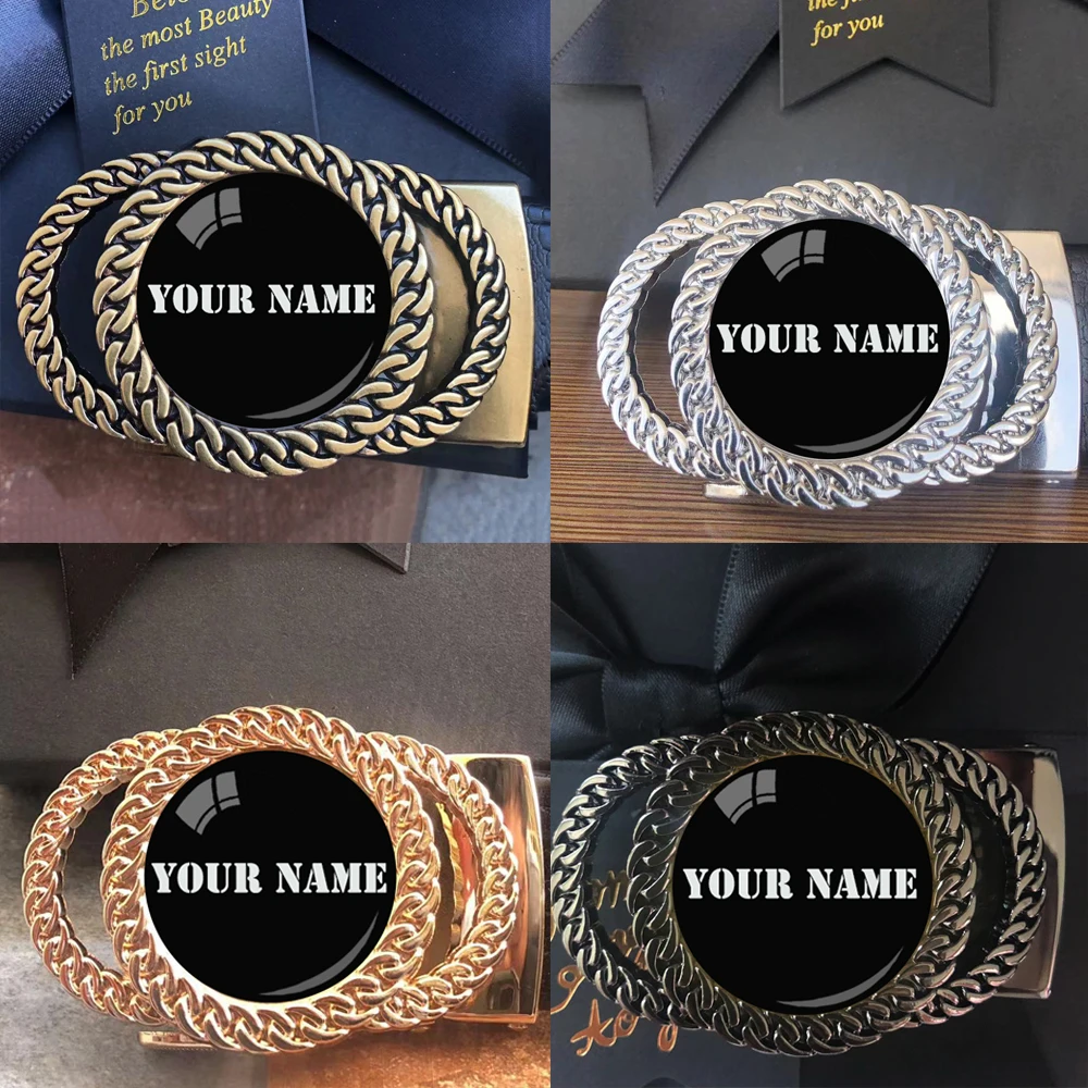 

personality Customized Name Wedding Men and Women Personalized Automatic Ratchet Belt Buckle Accessories Festival Perfect Gift