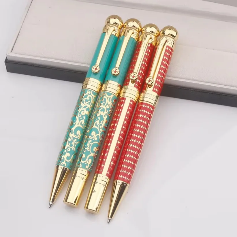 الفاخرة MB قلم الكرات الدوّارة الفن باترون سلسلة جوزيف II قلم حبر جاف الكتابة القرطاسية اللوازم المكتبية