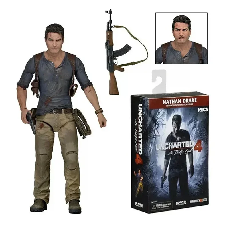 

Коллекционная фигурка NECA Uncharted 4 A Thief's End Натан Дрейк, Ultimate Edition, из ПВХ, 7 дюймов, китайская версия, реплика