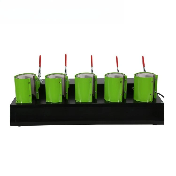 Mark cup heat transfer machine multi-station 150 * 5 DIY cup pattern DIY five-station cup baking machine