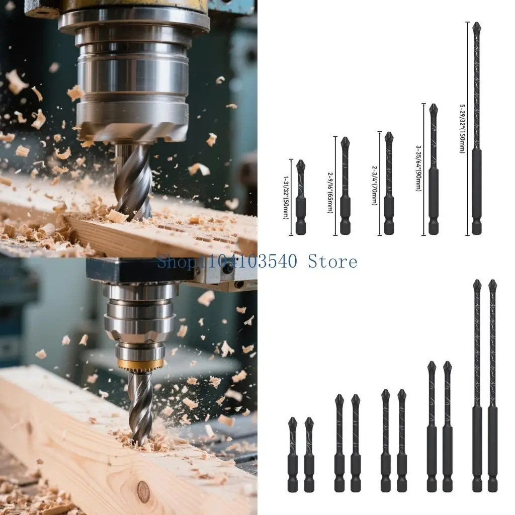 02DC Profesional Hexagonal Shank Obeng Bit Magnet Croses Bit Antislip Grip