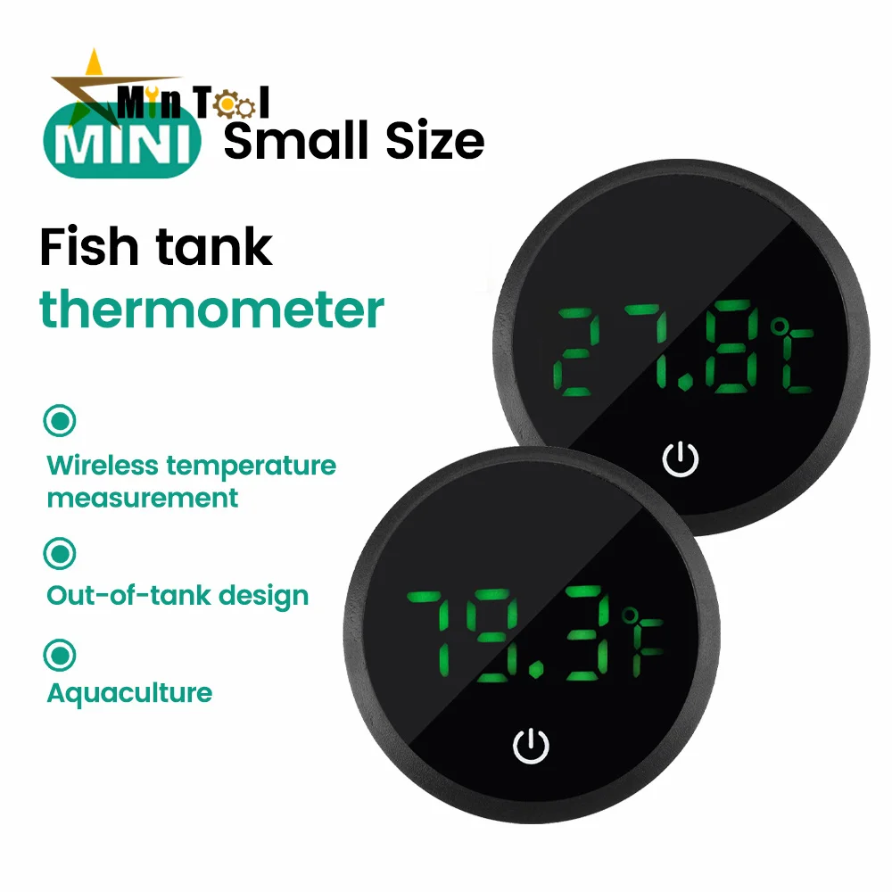 Fish Tank Thermometer Digital Fish Tank Accessories With Led Hd Display Fish Tank Pet Accessories