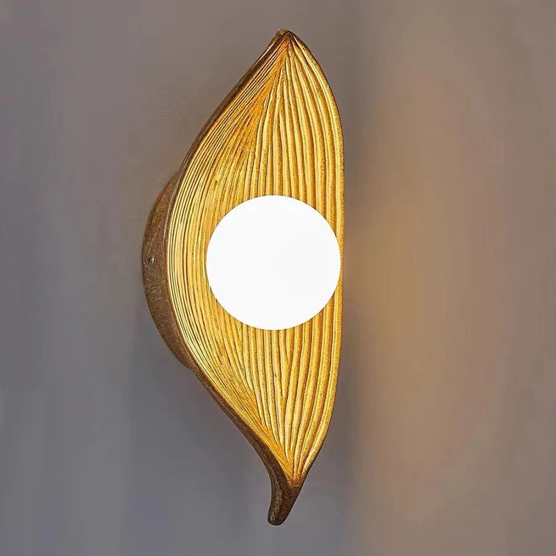 

Modern Minimalist Leaf Shaped Home Decoration Light Japanese Zen Style Homestay Personalized Room Corridor Led Wall Lamps