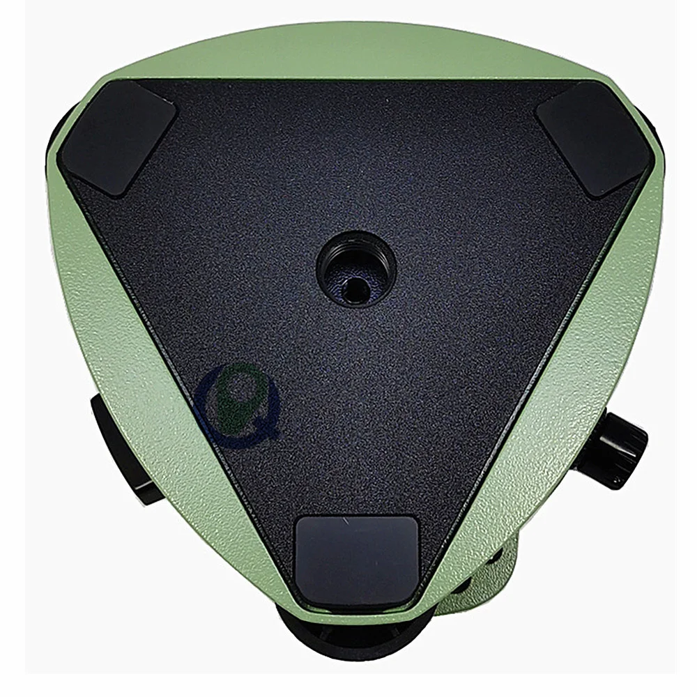 Three-Jaw Tribrach Green Tribrach With Optical Plummet For Tripod Surveying Adapter Tribrach for Tripod Mounting GPS