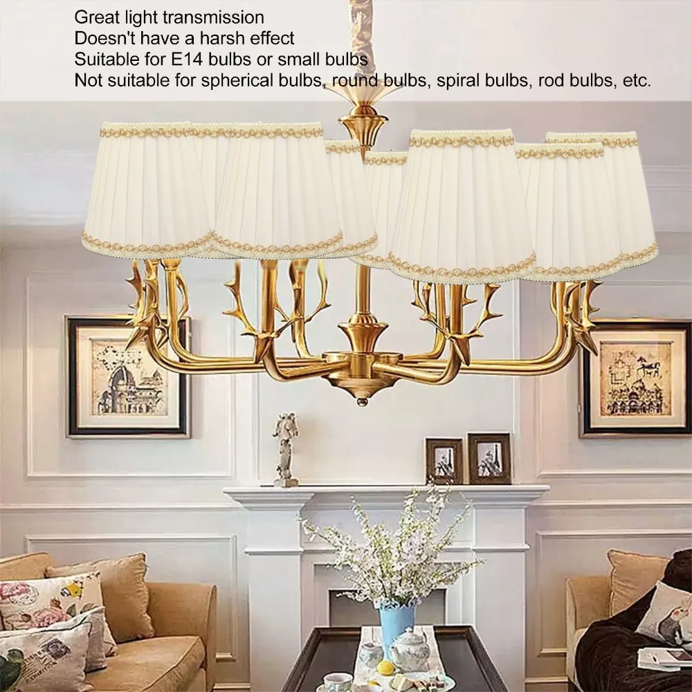 6pcs-simple-fabric-lampshade-clip-on-design-51-inch-height-chandelier-lamp-shades-wall-lamp-shade-wall-lamp