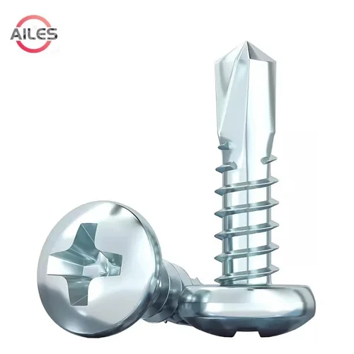 M2.9 M3.5 M3.9 M4.2 M4.8 M5.5 Tornillos autoperforantes de cabeza Phillips chapada en zinc Tornillos autorroscantes de cola de milano Acero al carbono