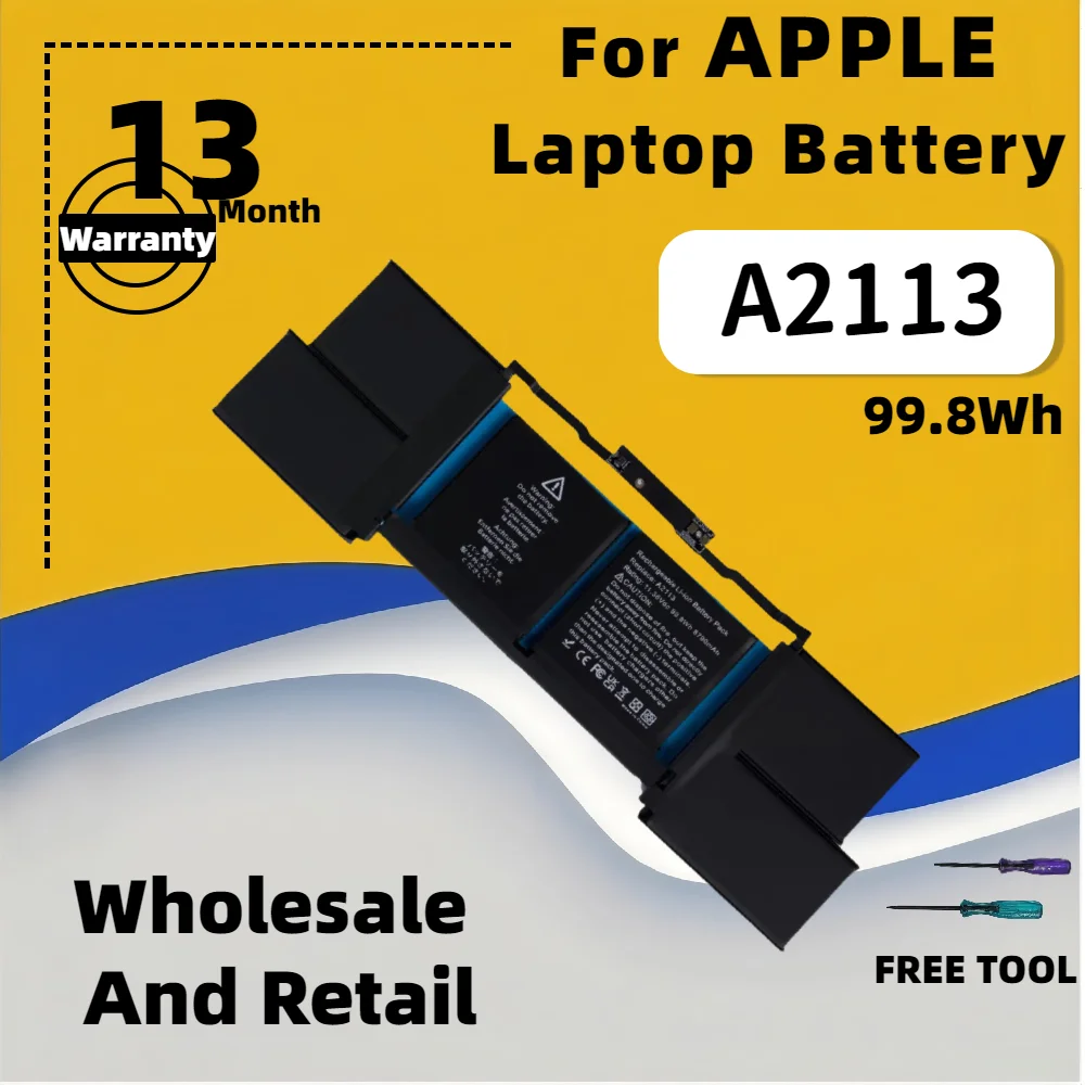 FRLESUI A2113 For MacBook Pro 16' A2141 (2019) | EMC 3347 BTO/CTO MVVx2xx/A Free Tool 13-Months Warranty
