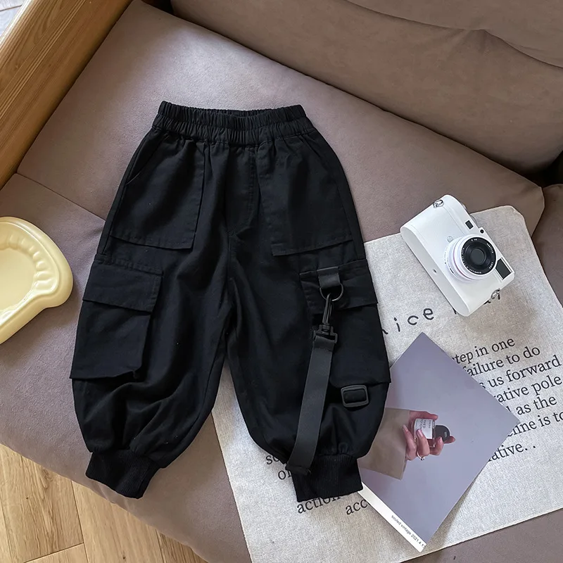Boys Overalls Autumn and Winter 2025 New Leggings Thermal Trousers Children's Foreign Pants
