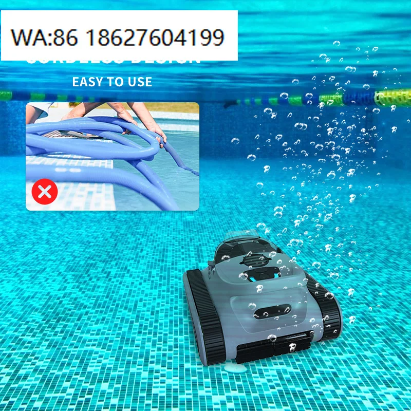 Automatic Pool Cleaner IPX7 Waterproof Long Battery Life Wall Climbing