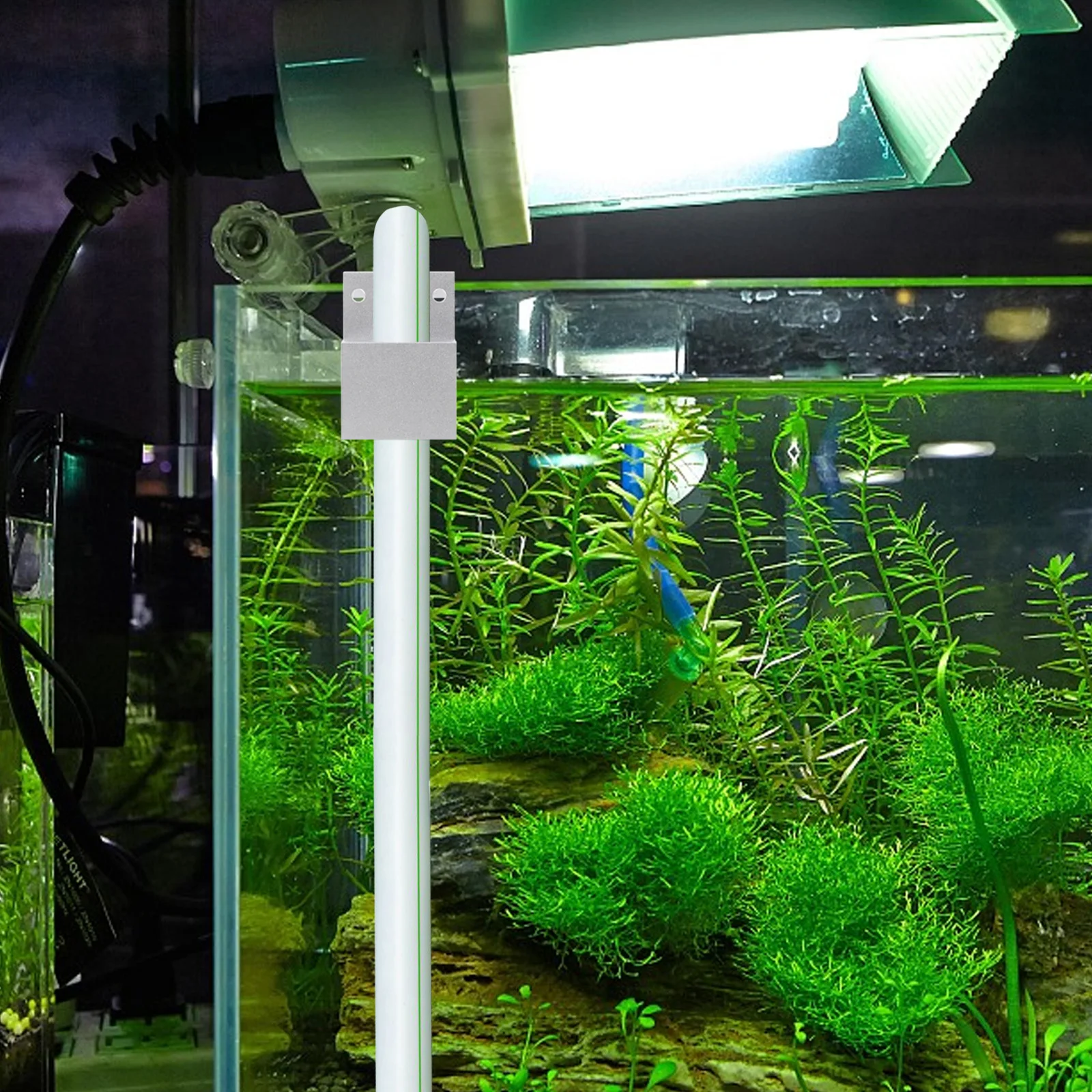 

Stainless Steel Fixing Clip Aquarium Hose Holder Tank Tube Clamp Silver Fish Tank Supplies Practical Durable Water Tube