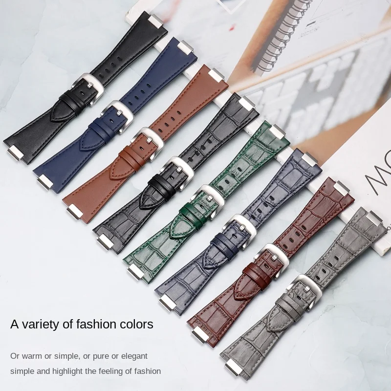 Para 1853 tissot prx t137 super player pulseira de relógio metal boca elevada t137407a t137410a pulseira de couro liberação rápida 12mm azul