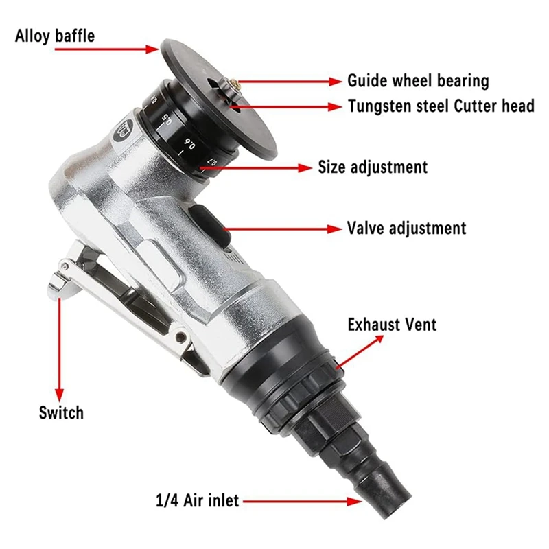 Mini Chamfering Machine, Pneumatic Beveling Machine For Inner Hole Deburring Linear,1/4 Inch Intake Connection