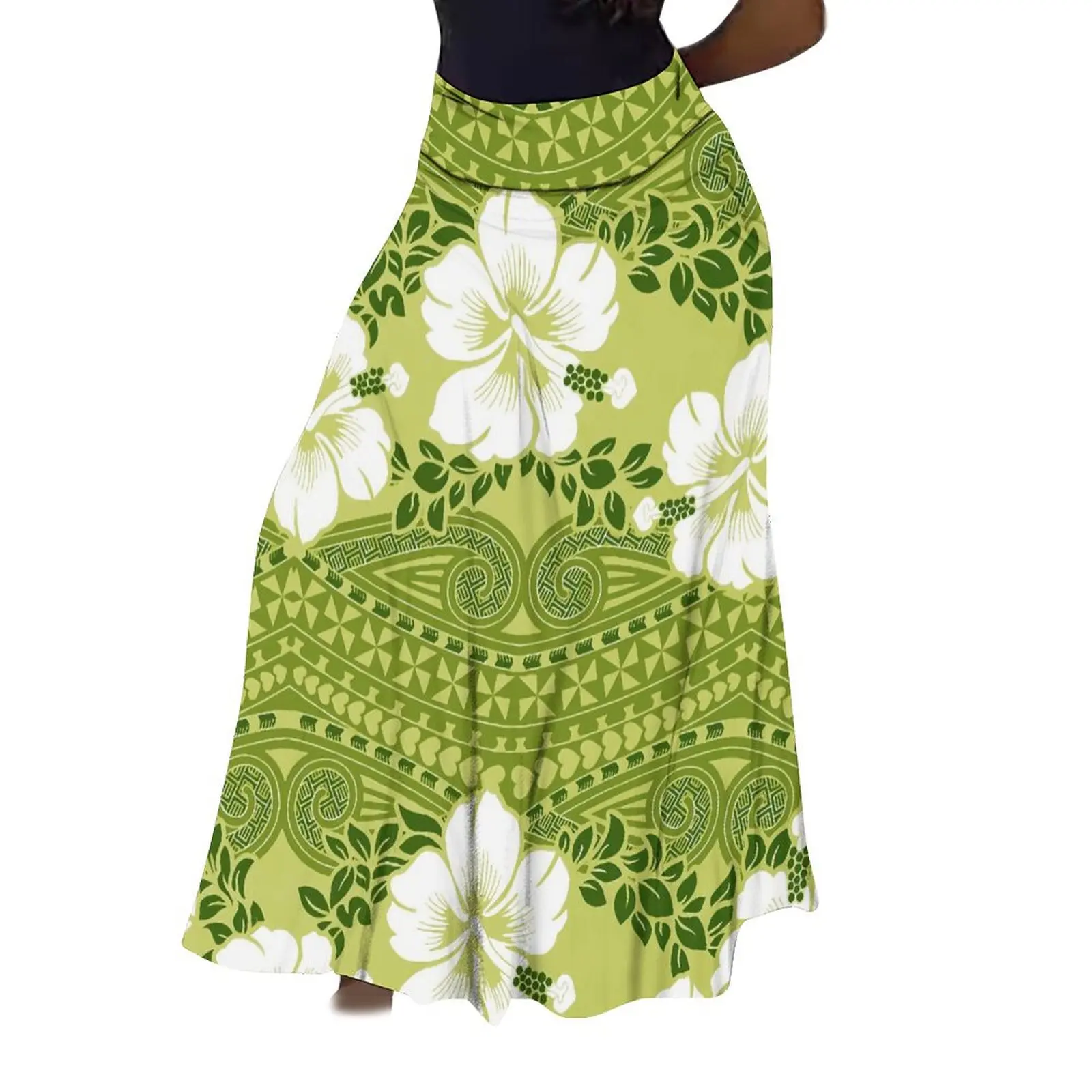 

Custom Summer Polynesian Islands Design Art Print Ladies Skirt Samoan National Style Loose Casual High-Waisted Skirt