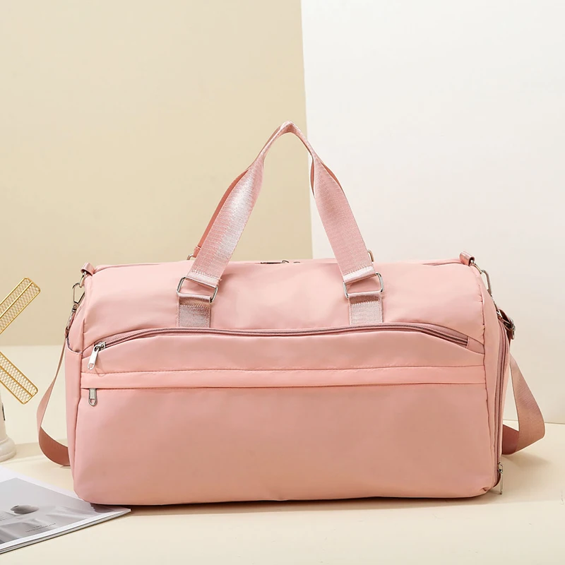 Oxford Leisure 2024 High Quality Travel Handbag Solid Trendy Fitness Shoulder Bag Soft Zipper Lightweight Simple Crossbody Bag