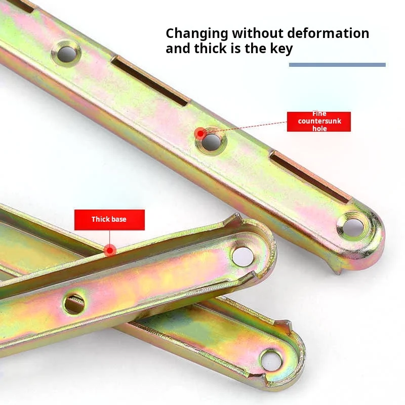 1set 6/8 inch Metal Bed Bracket Hinge Fastener Bed Rail Brackets Furniture Connector For Bed Fixed Corner Hardware Accessories