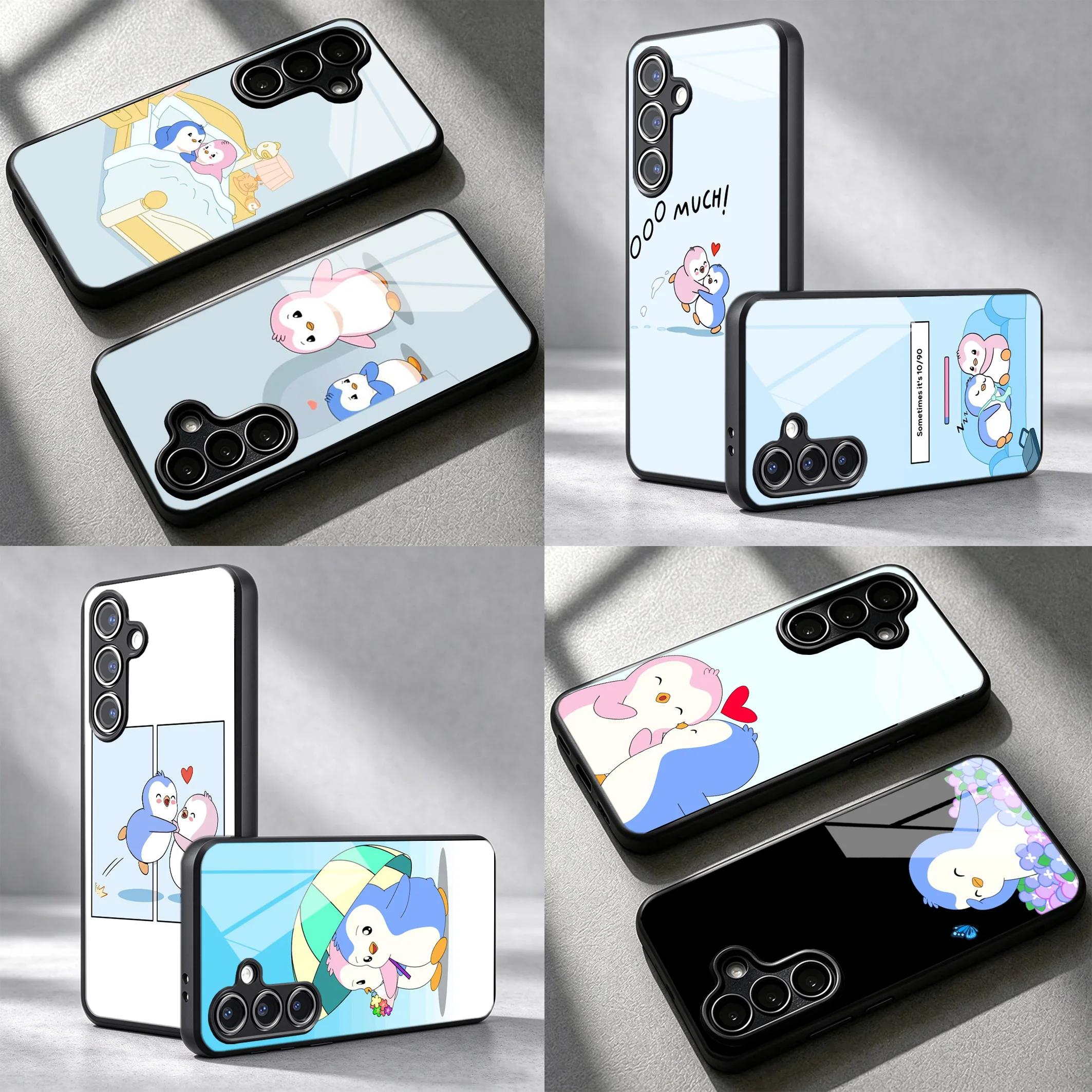 Cute Pudgy Penguin Phone Case For Samsung A54 A53 A52S A34 A33 A32 A24 A23 A22 A14 A13 A04S A03S M54 M53 M52 M34 M62 A02S A12 A4