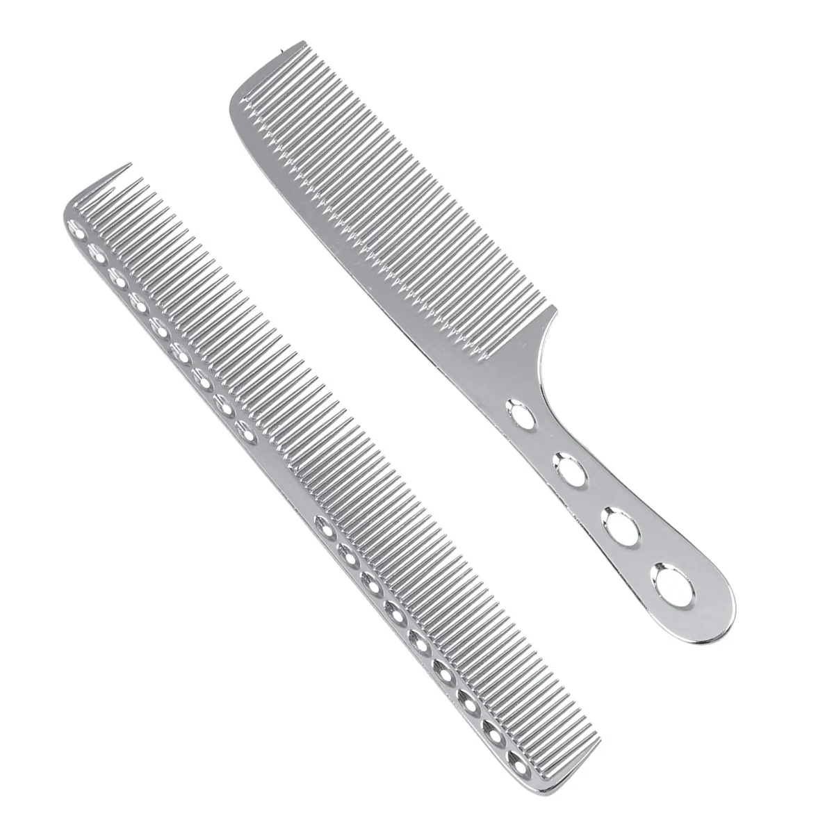 

2Pcs Professional Stainless Steel Hair Comb Set Ultra Thin Fork Comb for Even Spray Distribution Comfortable Scalp Massage Non