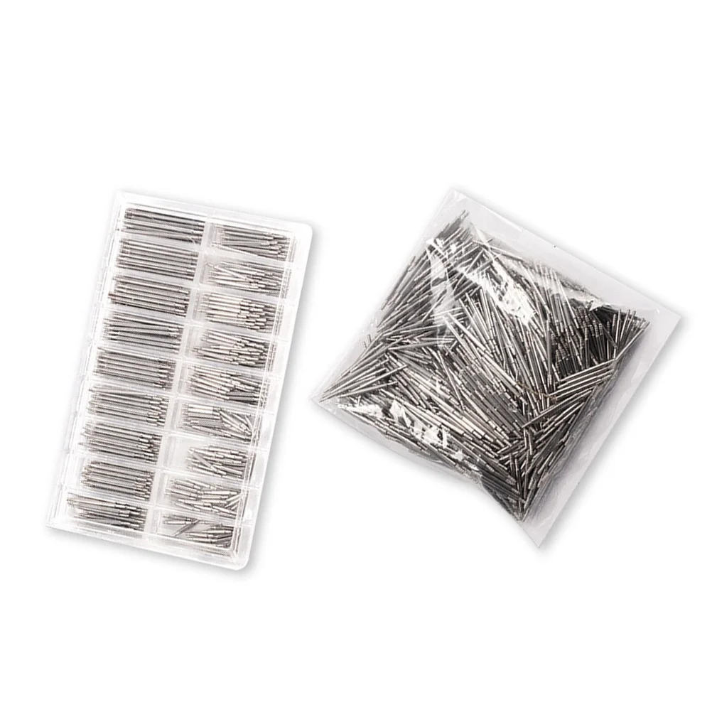 

360Pcs Watch Spring Bar Set Stainless Steel Double Flange Removable Tool Repair Kit Watch Band Link Spring Pins Clear Storage