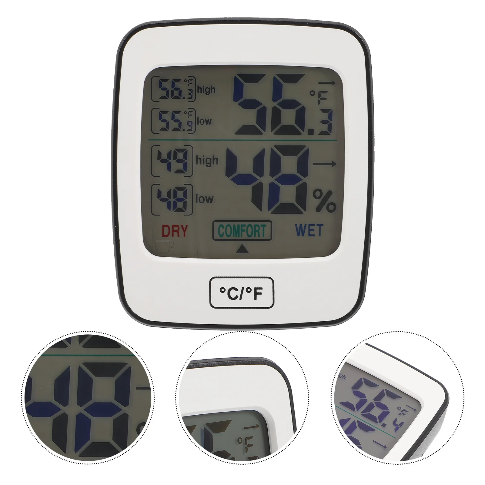 1pc Digitale Hygrometer Thermometer Binnentemperatuur-vochtigheidssensor Met Max Min Data Auto Reset 24H Display voor thuiskantoor