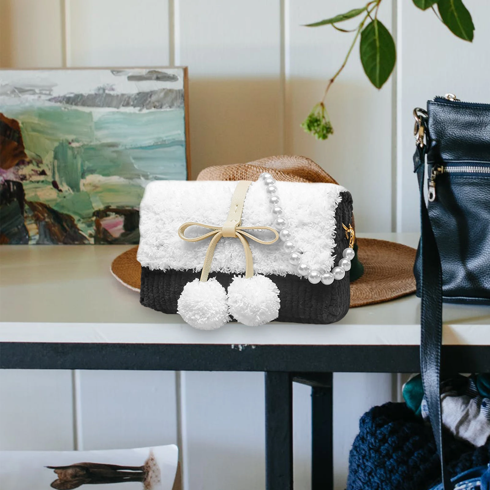 

1Set DIY Handmade Bag Making Kit Durable Woolen Yarn Chain Accessories Crossbody Shoulder Bag Gift Handbag Making Kit