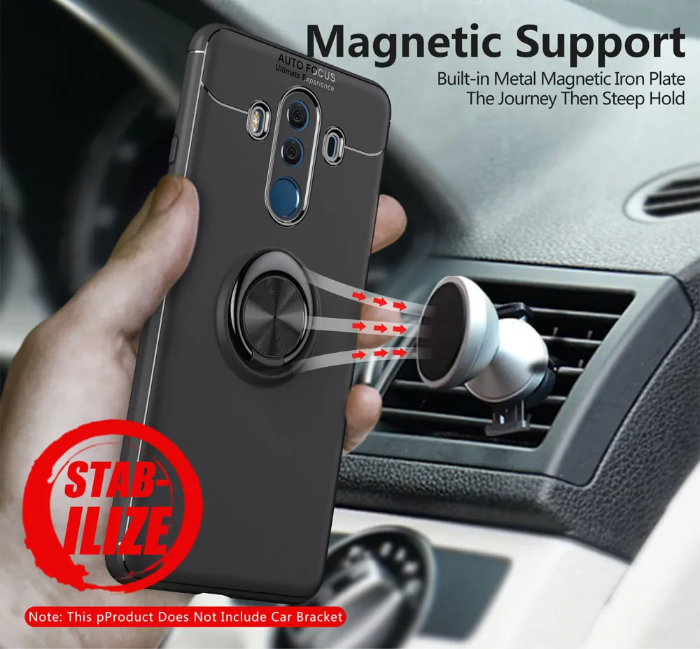 For Huawei mate 10  Anti-shock Anti-drop TPU Phone Case Ring Holder