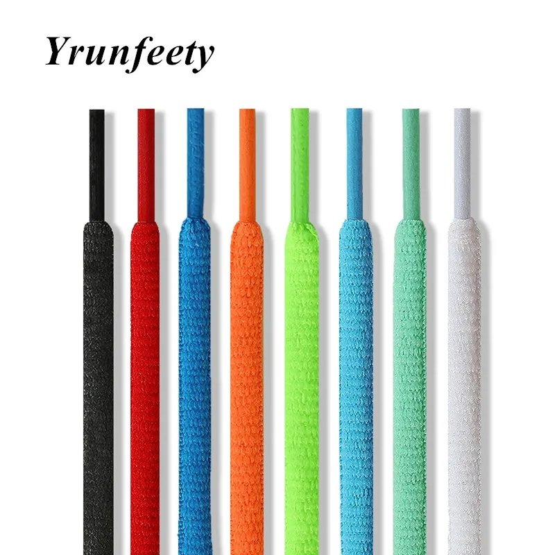 

New 3 Pairs Oval Shoe Laces Colorful Oval Athletic Shoelaces Sport Running Lace 1/4" Half Round Shoe Laces for Sneaker 21 Colors