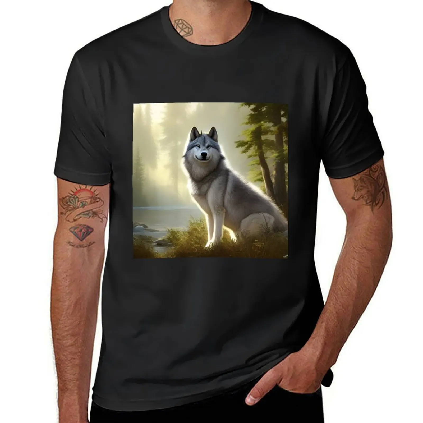 The Timber Wolf T-Shirt for a boy funnys men t shirt