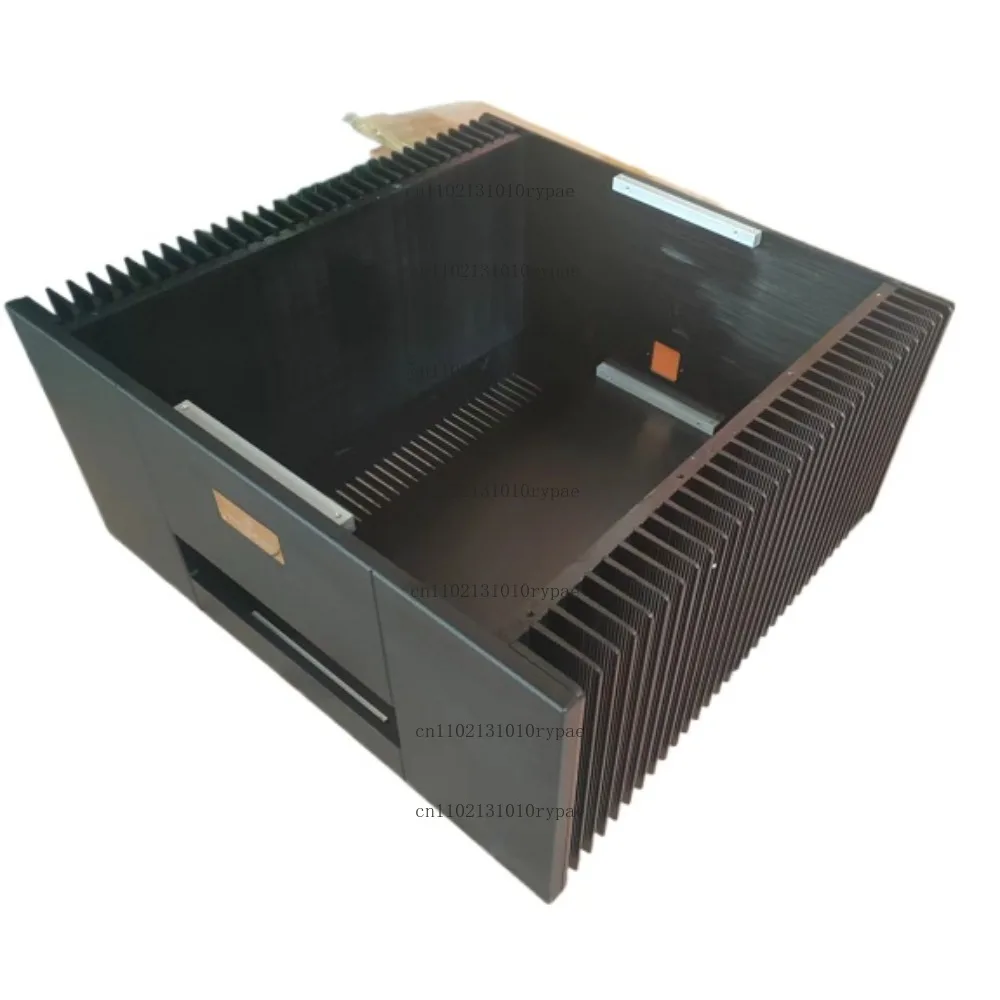 double channel amplifier chassis Audio rear stage amplifier combine chassis both sides heatsink