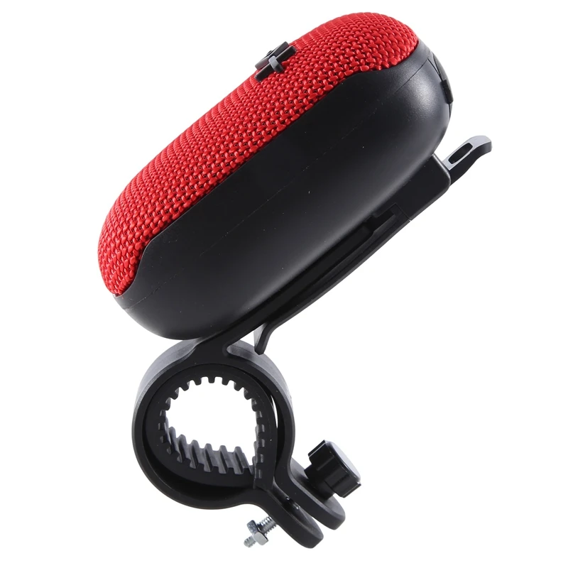 WIND3 Wireless Bluetooth Speaker Outdoor Bicycle With Fixed Bracket Mini Subwoofer Card Mini Audio 9X7.3X3.6Cm Durable Red