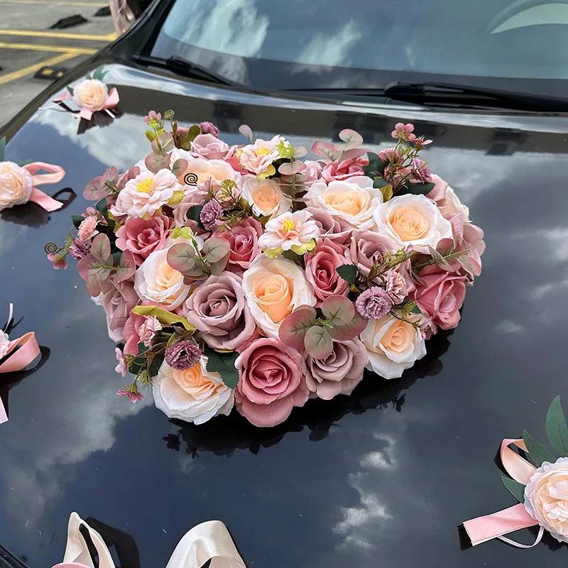 Love Wedding Car Decoration Headline Flower