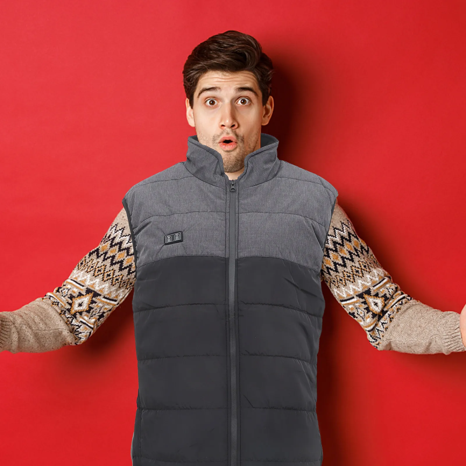 

Heated Vest Unisex Adjustable Heated Vest Electric Warm Heating Outerwear for Outdoor Activities Men Women Hiking Skiing