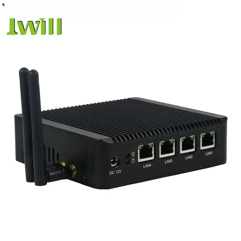 Netzwerkserver IBOX-501 N10E E3845 Quad Core unterstützt AES-NI Linux USB3.0 VGA-Anschluss