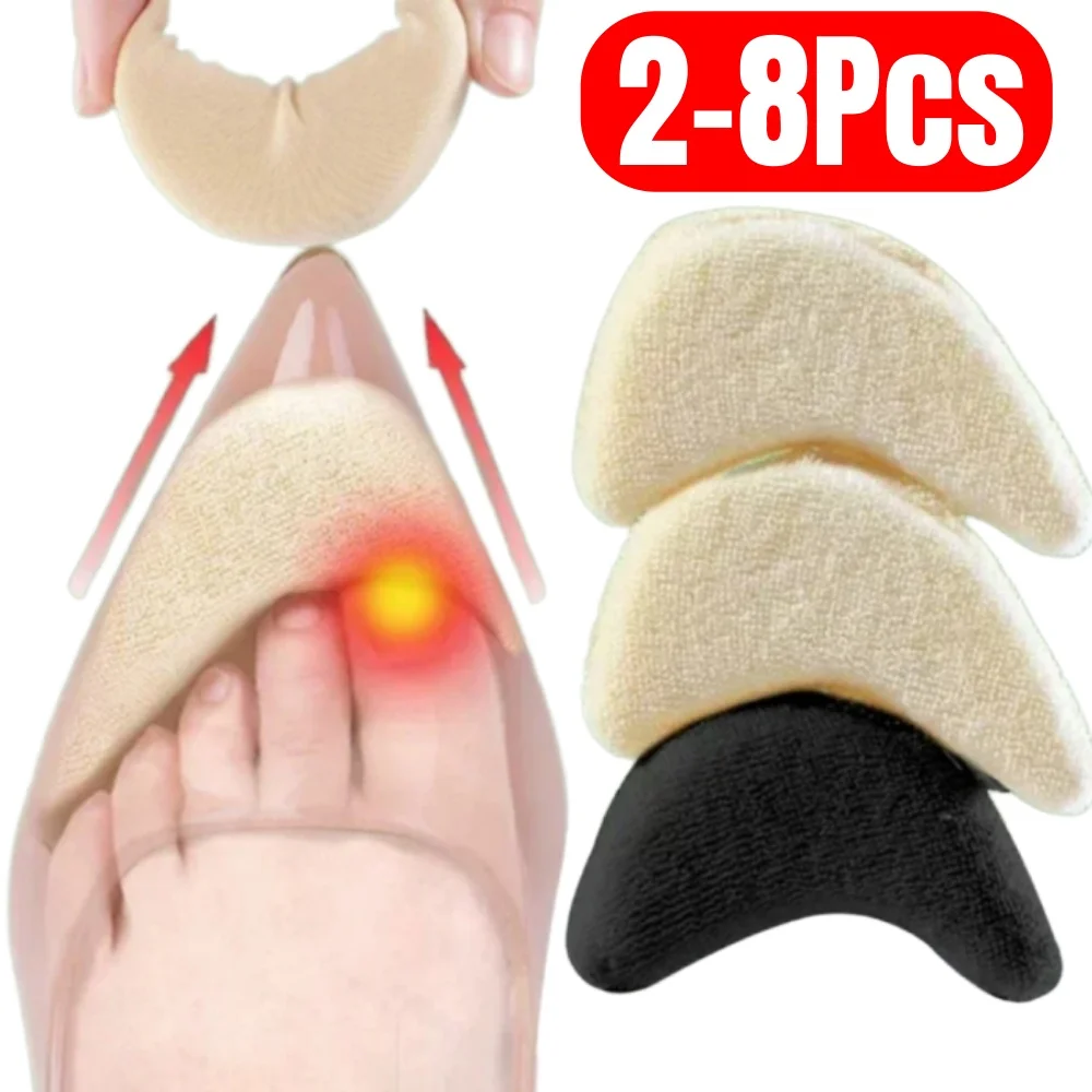 

2-8 шт., женские мягкие вставки для пальцев ног, подушка для рук, передний наполнитель для пальцев, губка, обезболивающие стельки, защита для пальцев, мягкая подушка