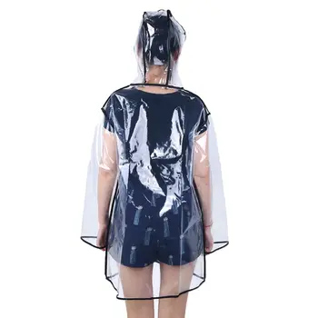 Dámský pláštěnka z PVC, EVA, venkovní, turistické, cestovní, pro dospělé, přenosná, korejská, transparentní, pláštěnka, dámská, větru a deštivá, pončo 6 nejlepší prodej Dámské PVC pláštěnky - №1