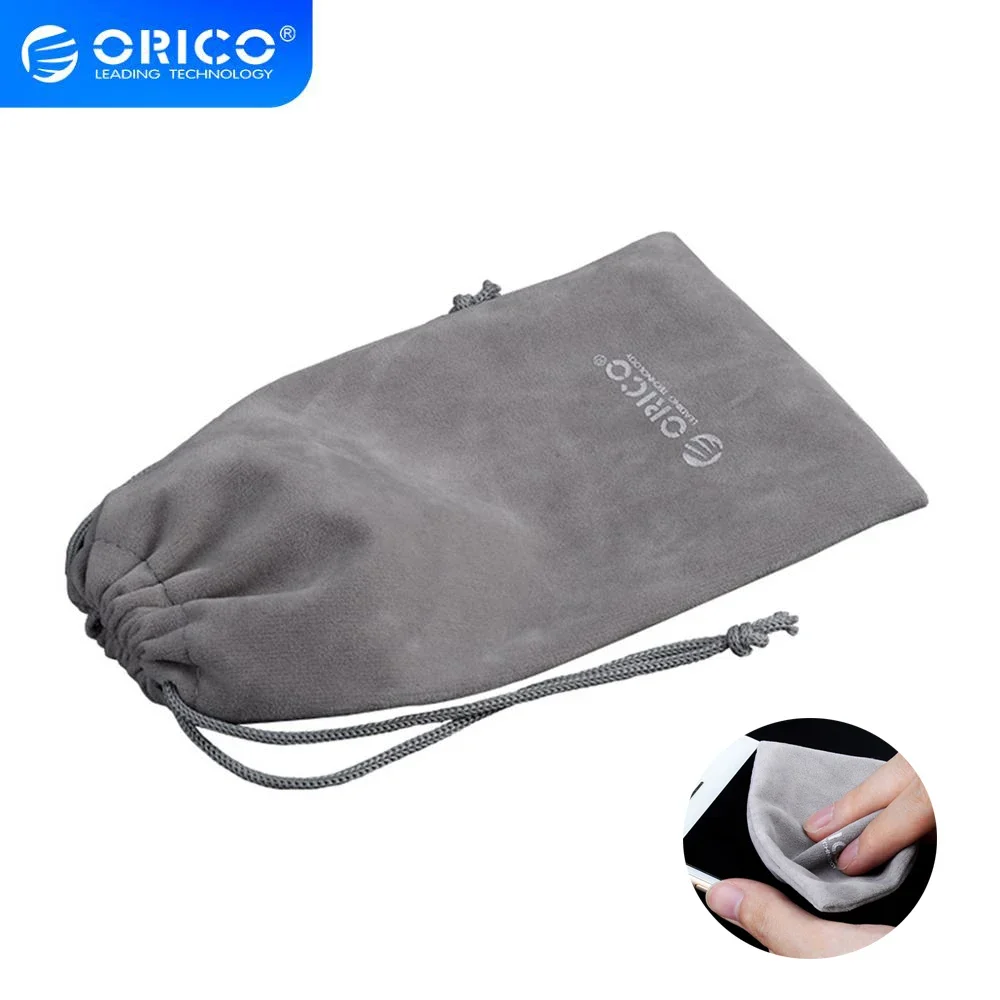 ORICO Soft Storage Bag Power Bank USB Charger Soft Pouch Case For Powerbank External Battery Mobile Phone Hdd Gray Bag Storage