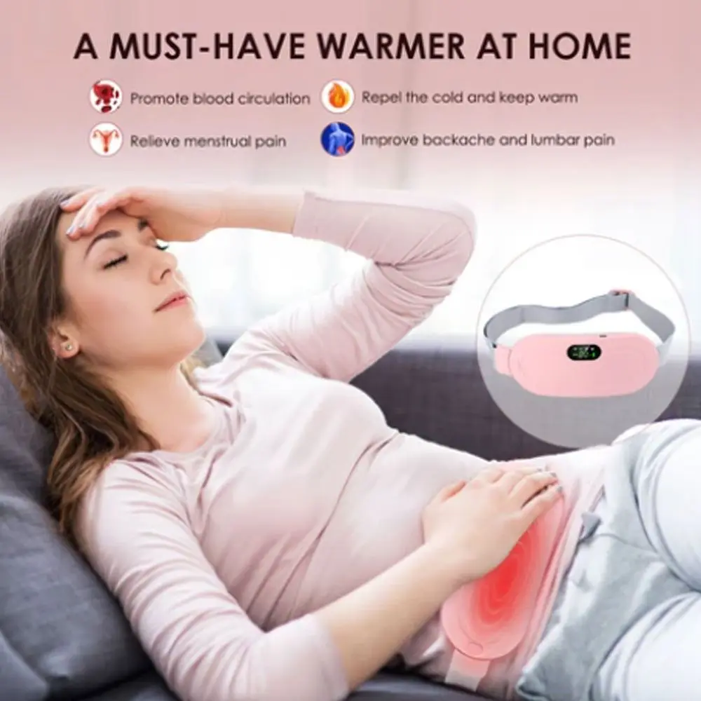

3 Level Temperature Electric Heating Waist Belt Fast Heating 4 Gear Massage Massage Belt Portable LED Display